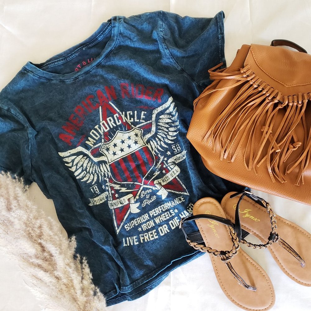 American Rider Vintage Cropped T